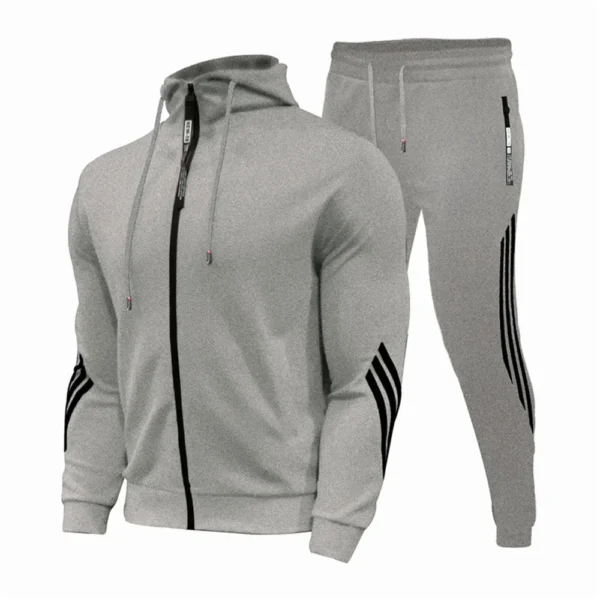 2025 nouvelle combinaison de jogging pour hommes, pull, sweat à capuche, veste, pantalon de survêtement, costume 2 pièces, veste d'automne et d'hiver décontractée à la mode pour hommes.