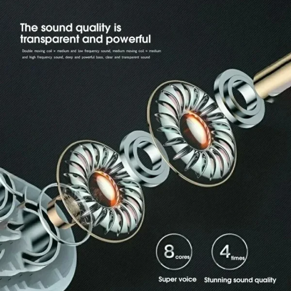 Sony-Écouteurs sans fil Bluetooth TWS, stéréo 9D, écouteurs HiFi intra-auriculaires, casque mains libres avec microphone, iOS, Android, téléphone de sauna – Image 4
