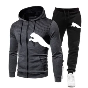 Veste à capuche et pantalon de jogging sportifs pour hommes, ensembles de sweats à capuche imbibés, vêtements de créateurs, mode automne et hiver, 2 pièces
